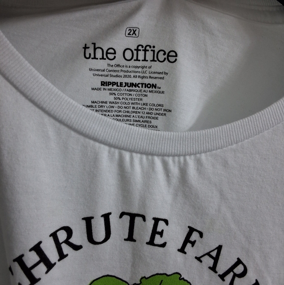 The Office Schrute Farms Bed and Breakfast White Short Sleeve Graphic T-Shirt - Picture 3 of 5